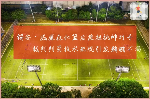 锡安·威廉森扣篮后挂框挑衅对手，裁判判罚技术犯规引发鹈鹕不满